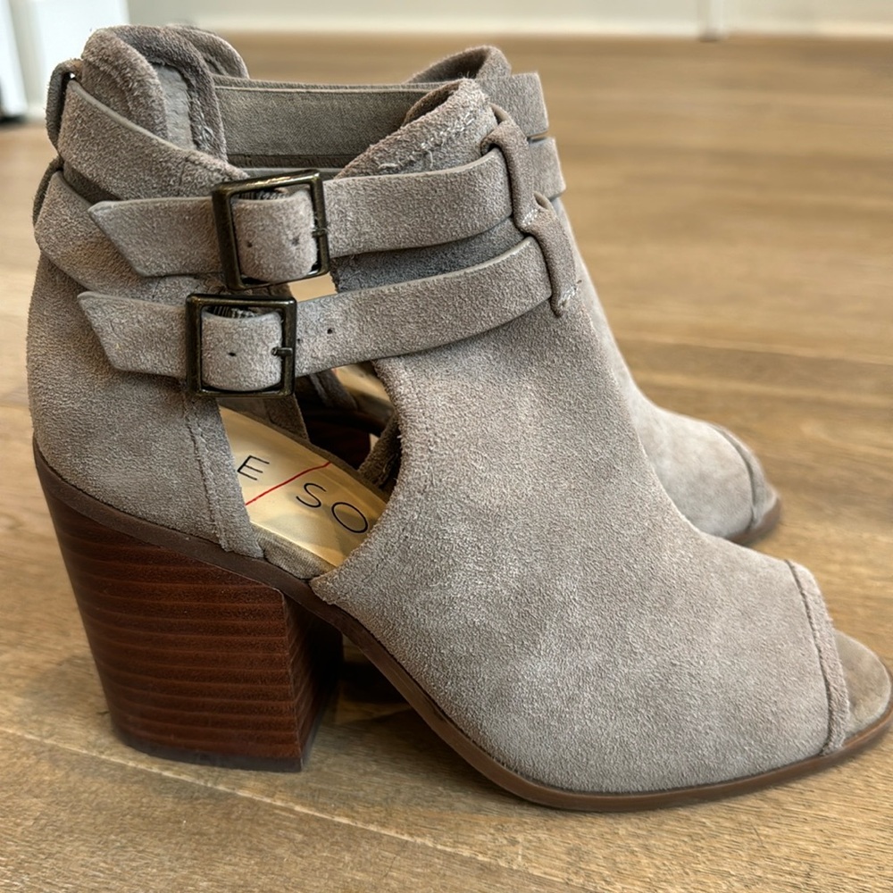 Sole Society peep-toe booties